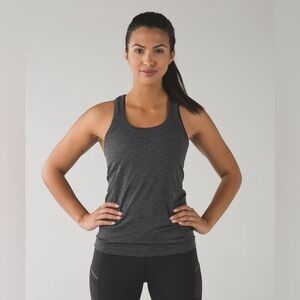 Lululemon Swiftly Tech Racerback Tank Top Heather Gray Size 2